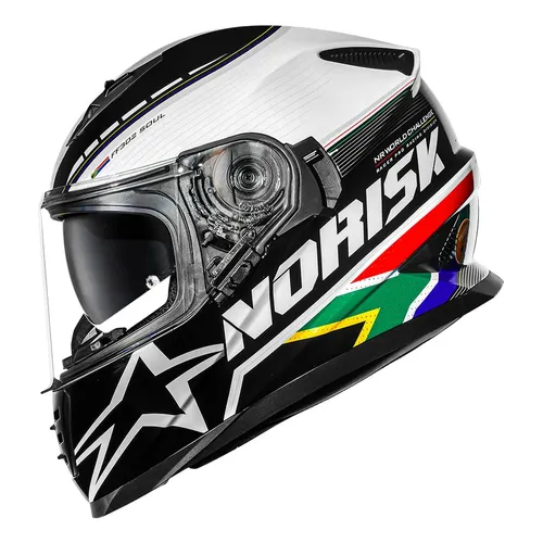Capacete Norisk Ff302 Grand Prix Japan Japão Oculos Interno Cor