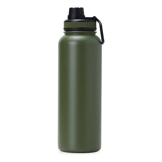 Garrafa Termica Conserva Quente Frio Fitness Academia 1,2l Cor Verde