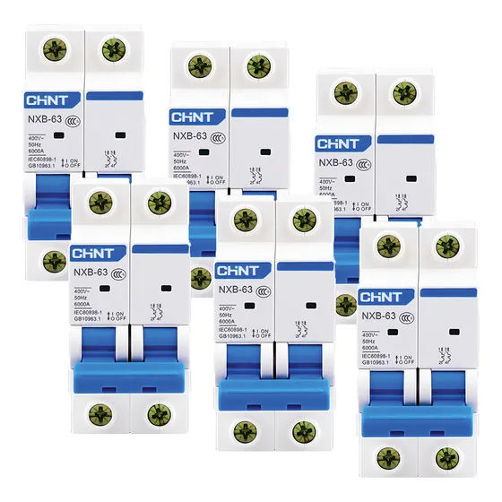 Pack X 6 Llave Termica Bipolar Chint 2x16a Interruptor Termomagnetico Bipolar 16a Curva C