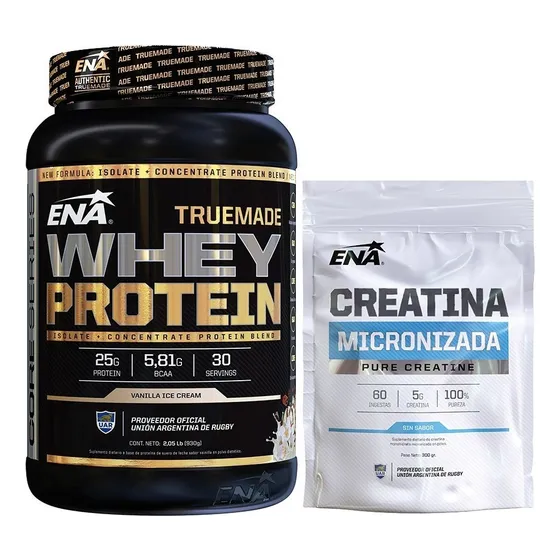 True Made Whey Protein 2lbs + Creatina Micronizada 300g Ena 