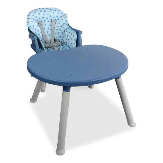 Silla Comedor Bebe 3en1 Baby Azul Bebesit comedor escritorio con alcolchado