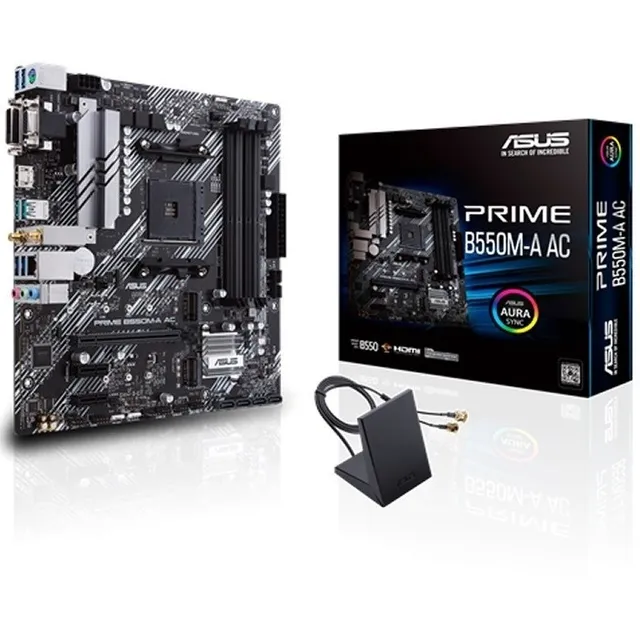Tarjeta Madre Asus Prime B550m-a Ac Wifi Usb3 Hdmi Pcie Am4