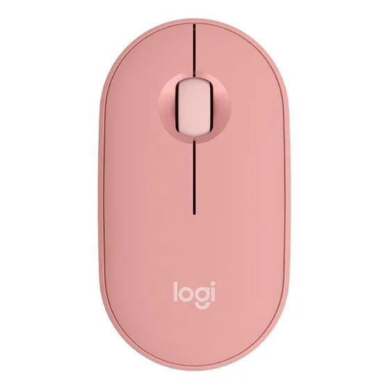 Mouse sem fio Logitech Pebble 2 M350S rosa