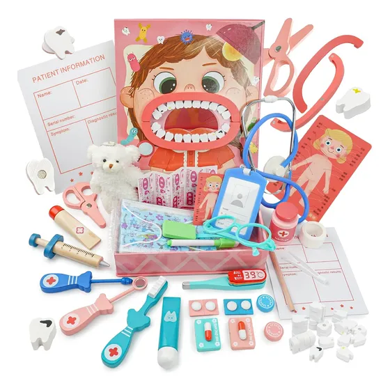 Juguete Juego De Rol Médico Dentista Para Niños Divertido