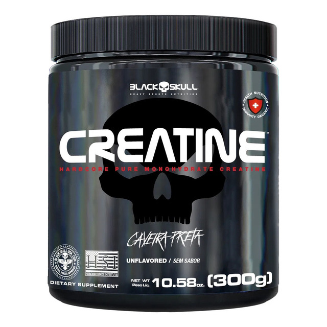 Creatina Black Skull Monohidratada Creatine Pura 300g Creatina Black Skull Monohidratada Creatine Pura 300g