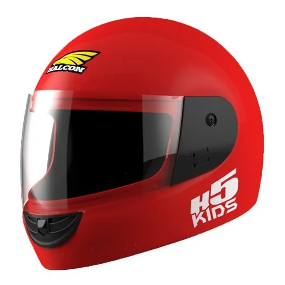 Casco Para Moto Integral Halcon H5 Kids Rojo Talle XS