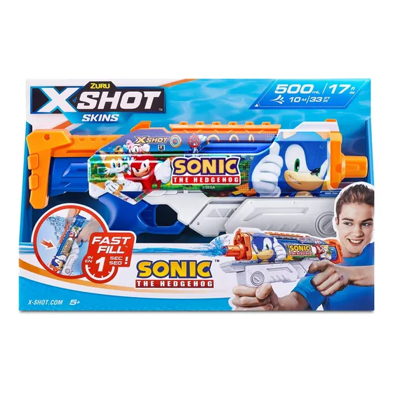 Pistola De Agua X Shot De Sonic Hedgeon Original Importada 