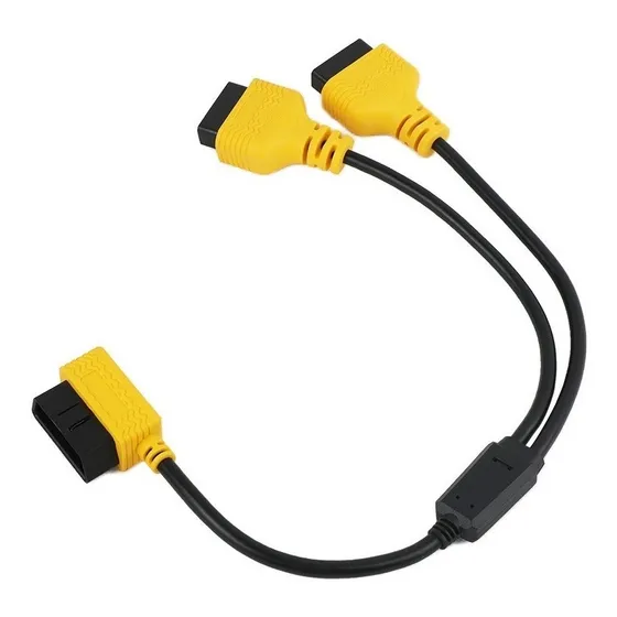 Autool Obd2 Conector De Cable Divisor De 1 A 2 Macho A Hembr