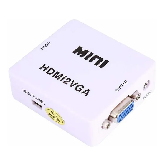 Vga Hdmi Convertidor Mini Cable Usb 1080p Adaptador