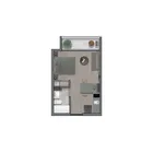 1 dormitorio  |  1 baño