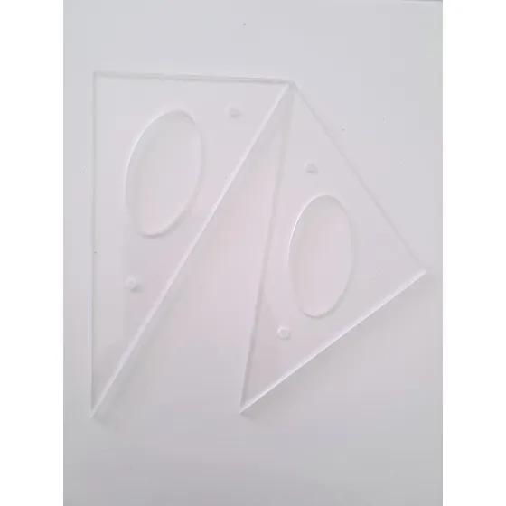 Escuadras Profesionales Arquitectura 12 Cm. Set 2