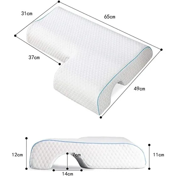 Almohada Para Pareja Memory Foam Descanso Brazo Izquierdo