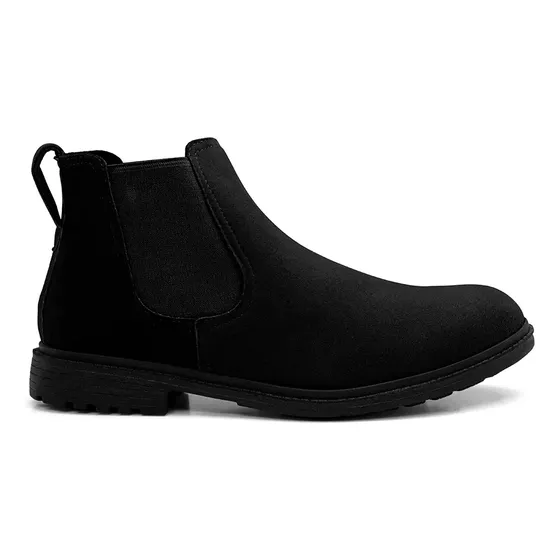 Bota Botina Chelsea Masculina Em Camurça