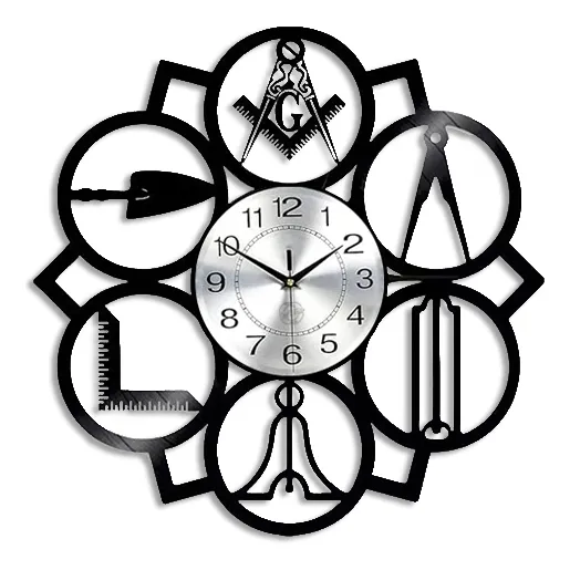 Masoneria Reloj De Pared Y De Escritorio Mason