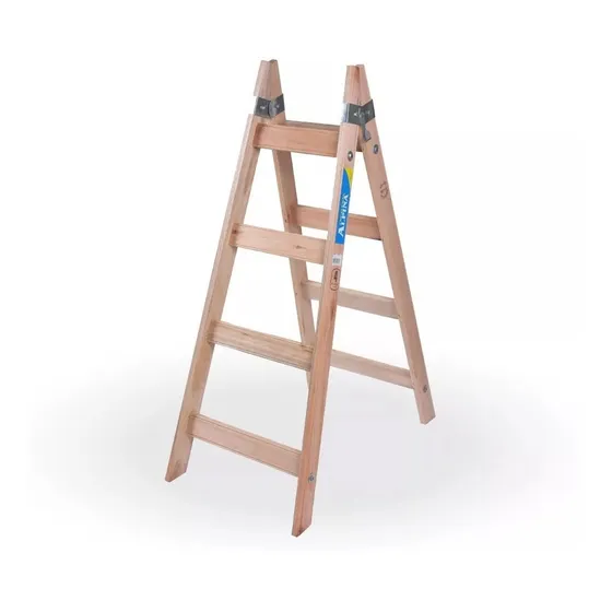 Escalera Pintor Madera Saligna 4 Escalones Alpina