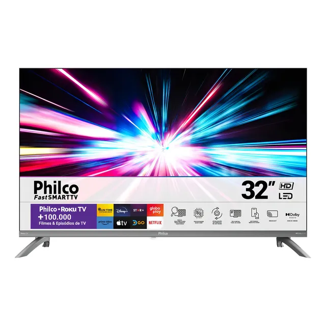 Smart Tv 32 Philco Led Roku Tv Hd Dolby Audio P32cra