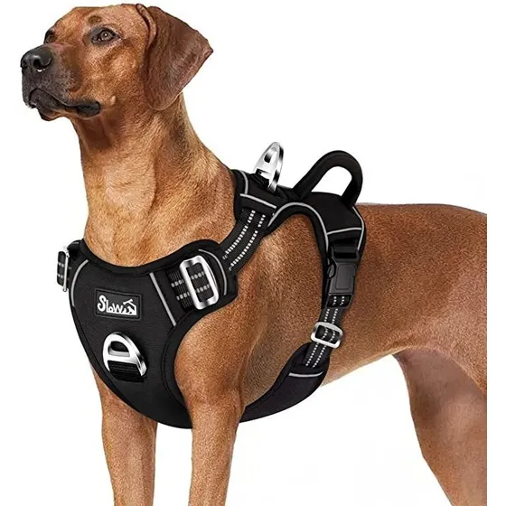 Arnés Anti Tirones Ajustable Reflectante Para Perro S - Xl