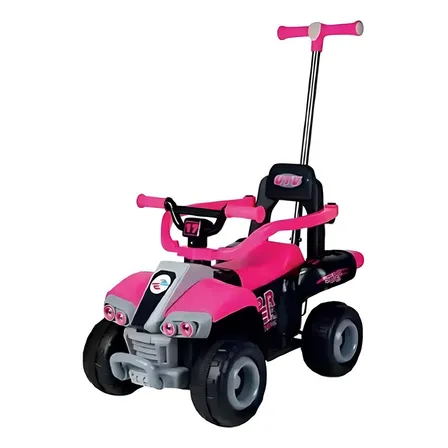 Quadriciclo Elétrico Infantil 6v Rosa Unitoys Com Luz E Som Para Crianças 127/220v
