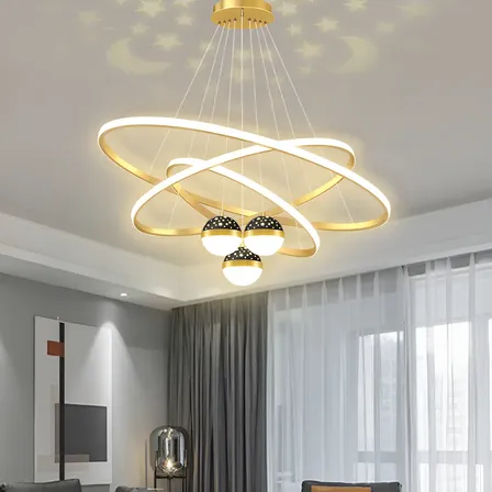 Lustres Para Sale,luminaria Pendente Teto -3 Cores Lampada 127/220v Amarelo