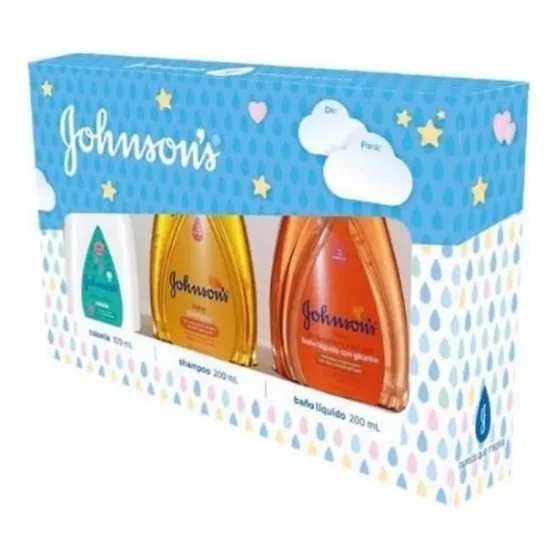 Pack Johnson's Colonia 100ml+shampoo200ml+baño Líquido 200ml