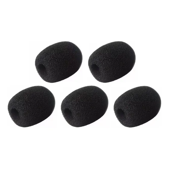Espuma De Microfone Lapela Headset Filtro Protetor Kit Com 5