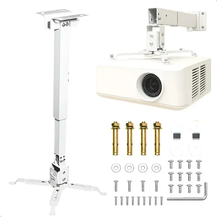 Suporte Para Projetor Datashow Teto E Parede Regulável Suporte Datashow Branco De Teto Parede Mais Vendido