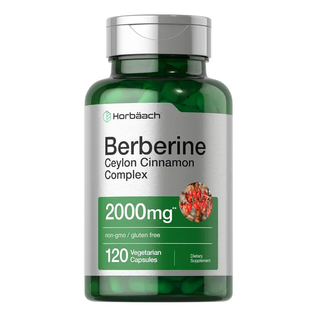 Berberine Ceylon Cinnamon | Horbaach | 2000mg X 120 Capsulas Sabor Neutro