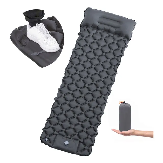 Colchoneta De Dormir Inflable Con Bomba De Pie Viaja Camping
