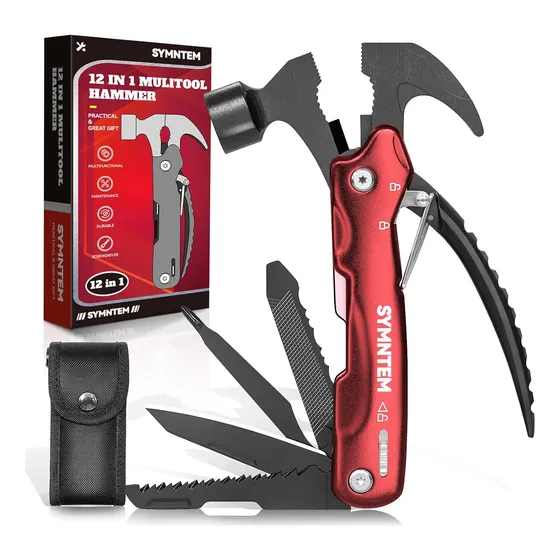Martillo Multitool De 30 Cm, 12 En 1, Para Camping Y Hombre