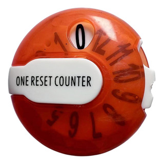 Golf Score Counter Mini Stroke Simple En Rojo Transparente Golf Score Counter Mini Stroke Simple En Rojo Transparente