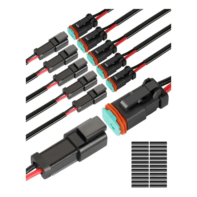 Naoevo Conector Dt 2 Pine Impermeable Electrico Automotriz 6