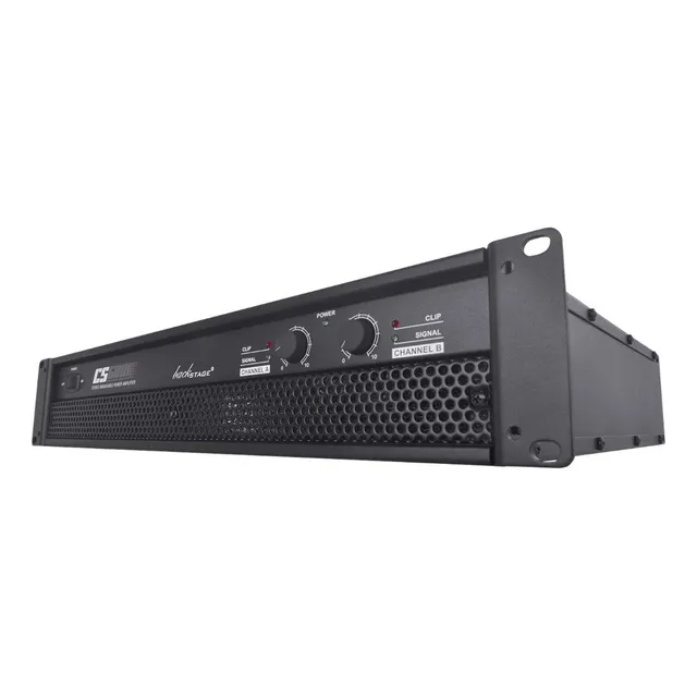 Amplificador Backstage Cs-6000 2 Canales 600 Watts Rms Color Negro Potencia de salida RMS 550 W