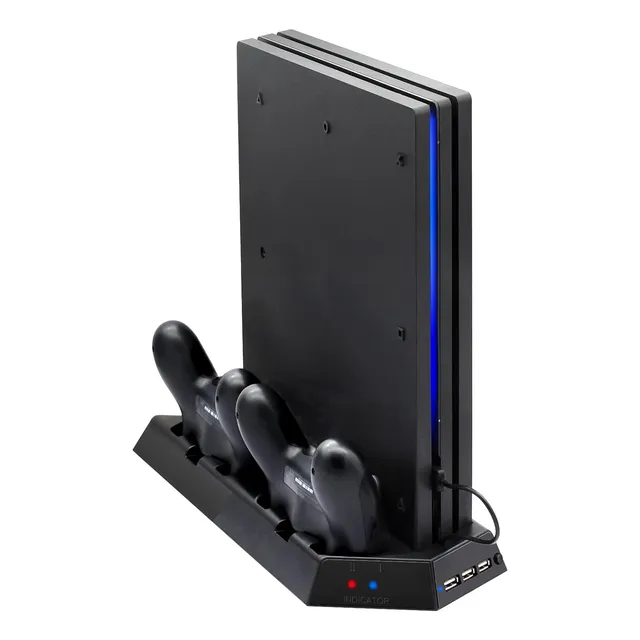 Soporte Vertical Compatible Con Ps4 Pro Con Ventilador De...