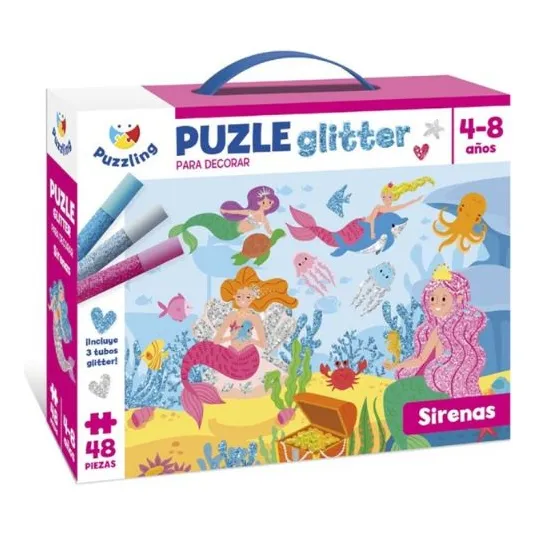 Juego Rompecabezas Para Decorar Glitter