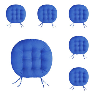 Kit 06 Futon Redonda 9 Furos Assento De Cadeira 40x40 Cm Kit 06 Futon Redonda 9 Furos Assento De Cadeira 40x40 Cm