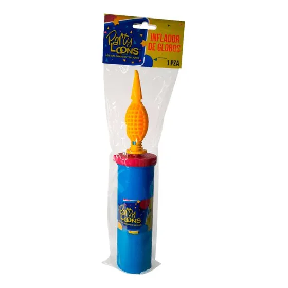 Inflador Globo Grande Amarillo Celeste Ref:037-0004
