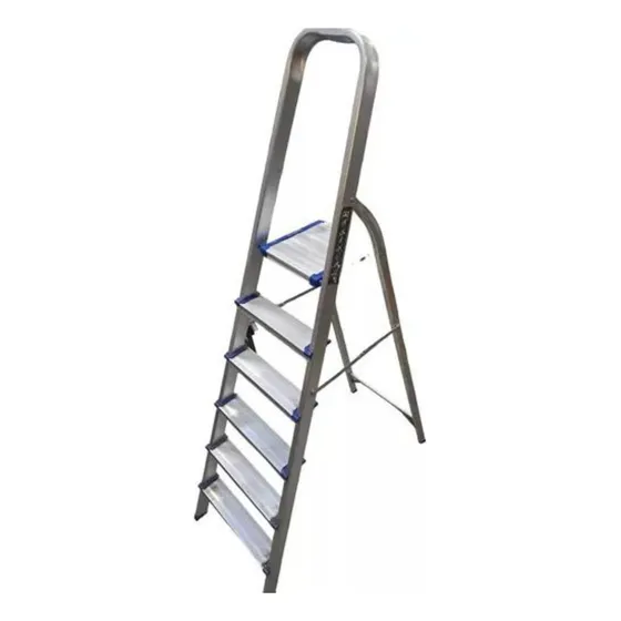 Escalera De 6 Escalones De Aluminio Plegable Vigore