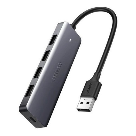 Hub Adaptador 5 Em 1 Ugreen 4 Portas Usb 3.0 + Tipo-c Hub Adaptador 5 Em 1 Ugreen 4 Portas Usb 3.0 + Tipo-c
