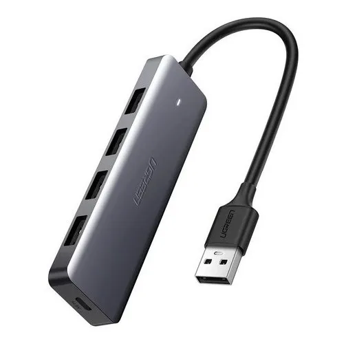 Hub Adaptador 5 Em 1 Ugreen 4 Portas Usb 3.0 + Tipo-c