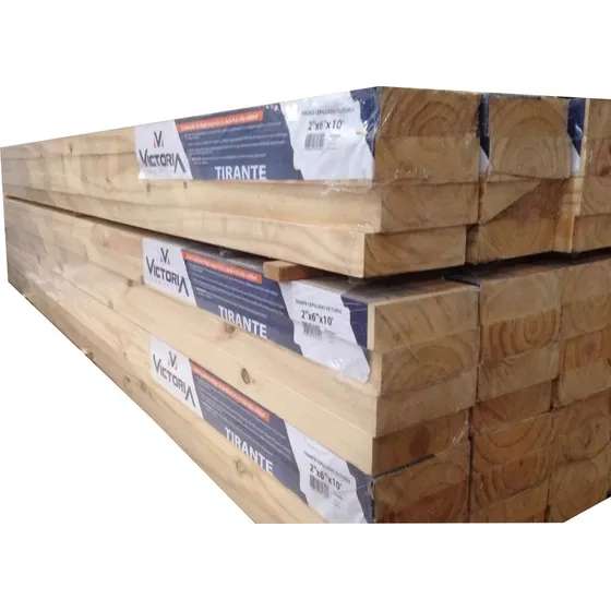Tirante Pino Cepillado 2x6 Pulgadas Prim Calidad X Ml