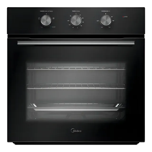 Forno Elétrico De Embutir 68l Midea Preto