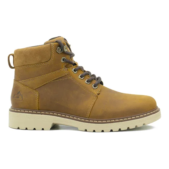 Bota Flexi De Piel Para Hombre Casual Cómoda Honey