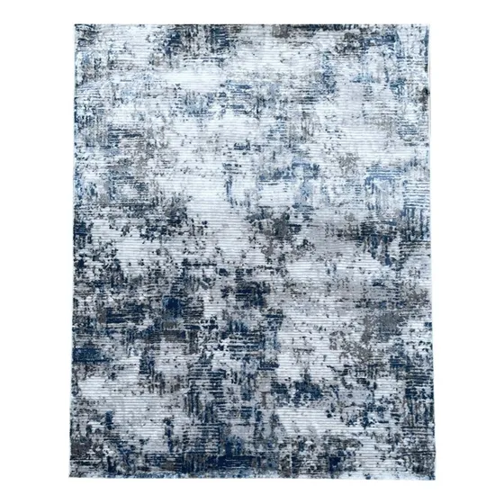 Alfombra Moderna Clásica Suave Azul Esfumada 200x290cm