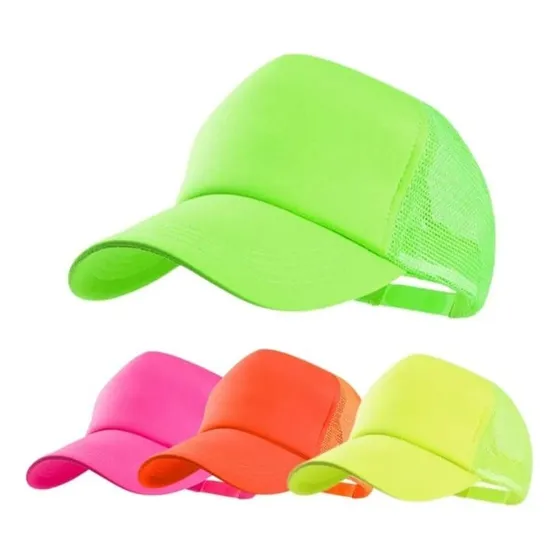 12 Gorras Trucker Lisa Fluo Cotillon Fiesta