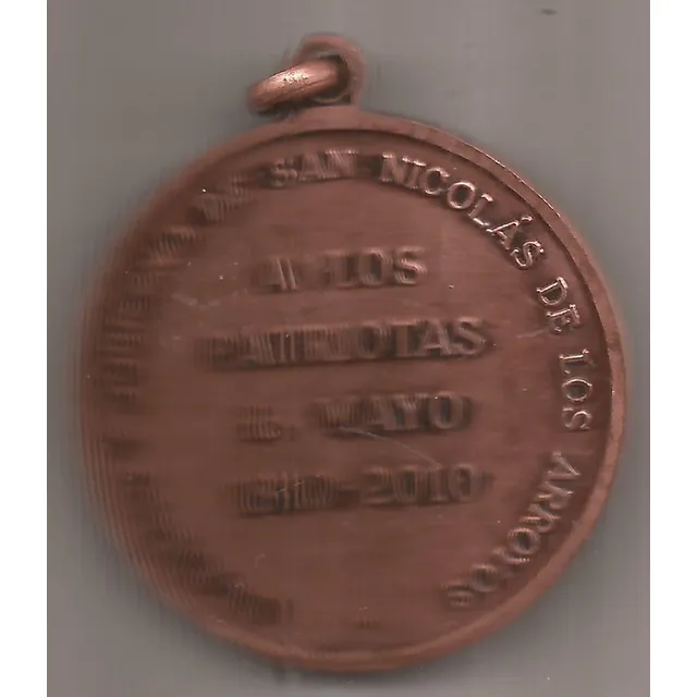 Medalla San Nicolas De Los Arroyos A Los Patriotas 1810-2010