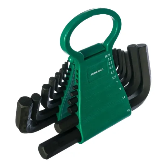 Juego De Llaves Allen Metricas De 18 Piezas (1.5mm A 19mm)
