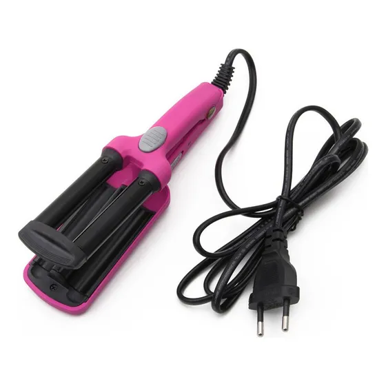 Mini Frisador De Cabelo Cerâmico Curler Curling Iron Tong Wa