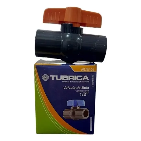 Valvula 1/2  De Pvc Sin Rosca Hembra Marca Tubrica