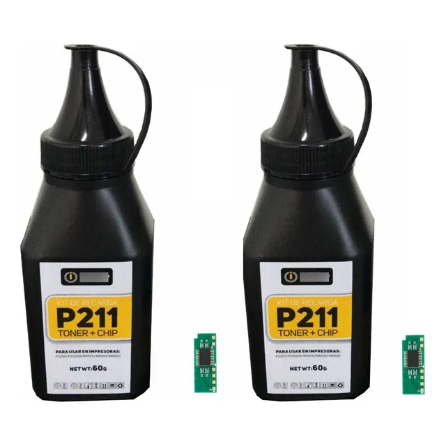 Combo X2 Kit Recarga Pantum P2500w M6550nw Pb210 1600 Pg C/u