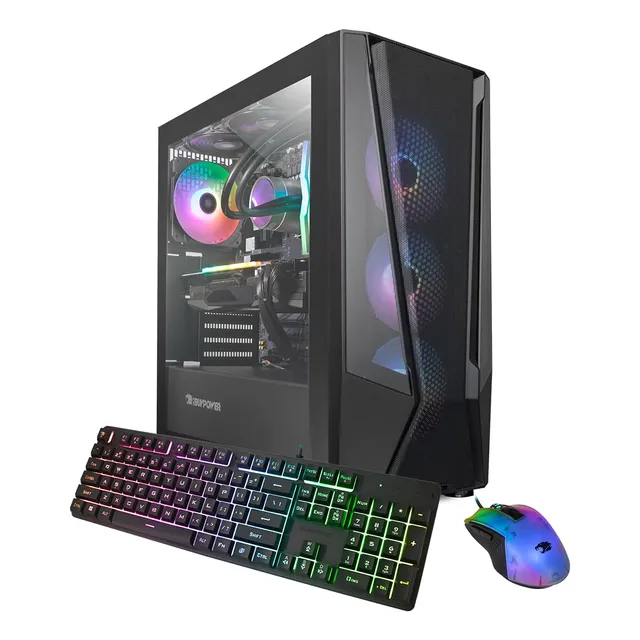 Ibuypower Trace 7 Mesh Black Gaming Pc Computer Desktop